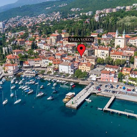 Villa Volos With Roof Terrace, Sea View, Free Private Parking Opatija Exterior foto