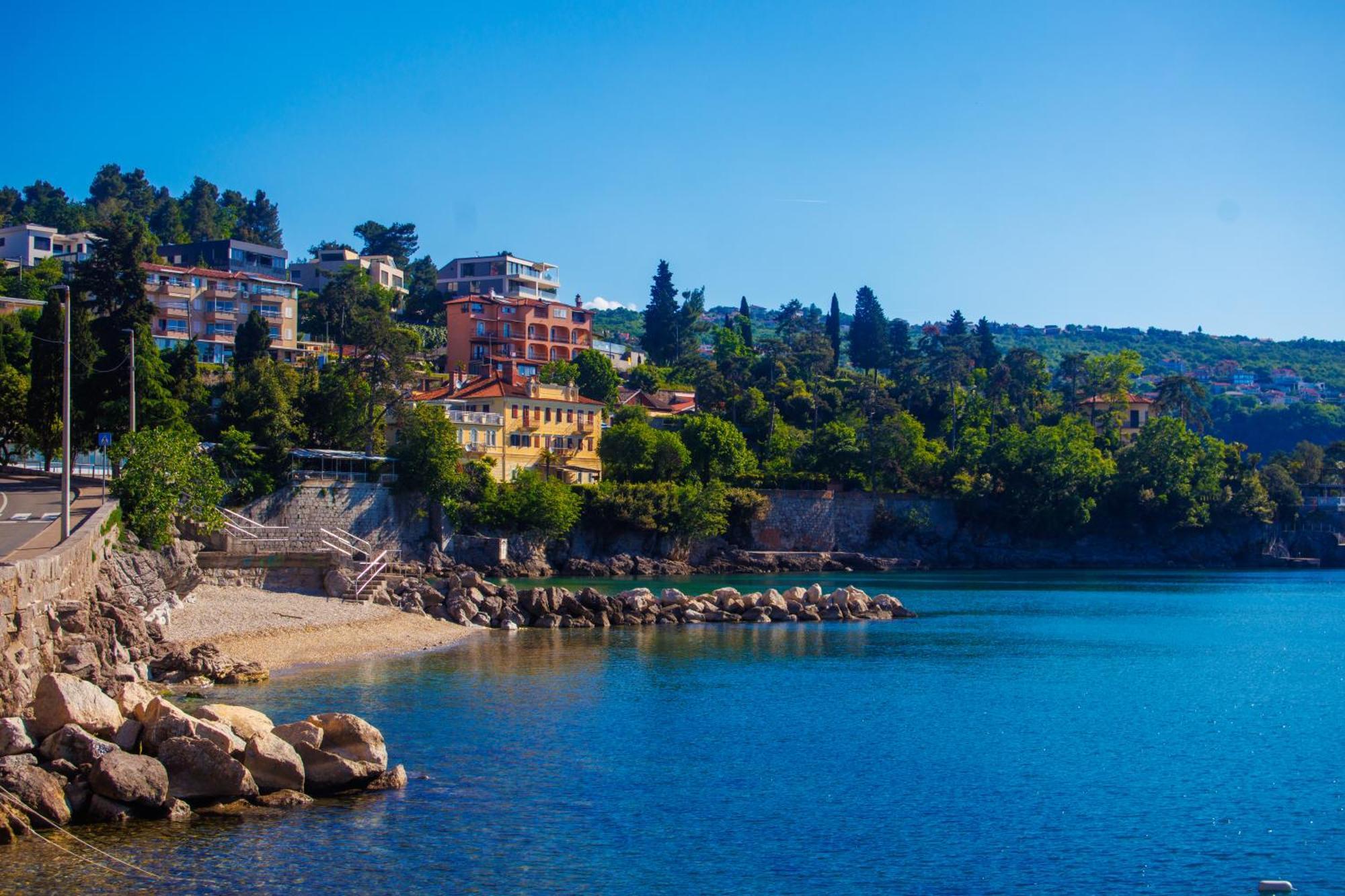 Villa Volos With Roof Terrace, Sea View, Free Private Parking Opatija Exterior foto